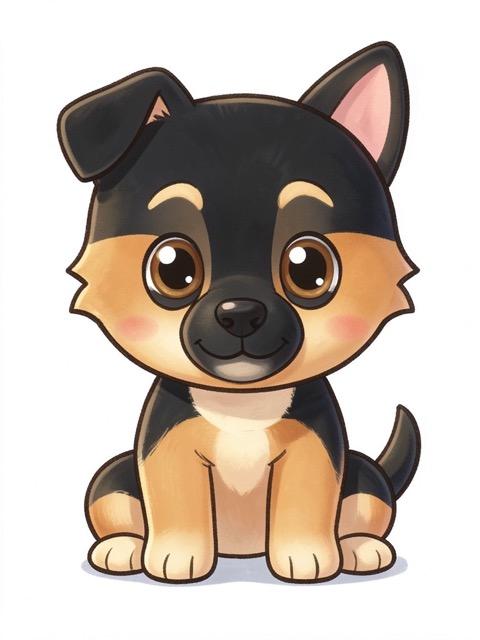 Sparks, a German Shepherd puppy